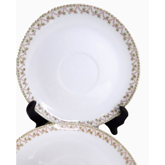 Wright Tyndale Van Roden 2 WM Guerin Co Limoges France Saucers Saucer Plate - Picture 2 of 8